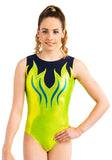 Ervy Tiba Leotard (Kiwi, Ink and Caribbean Blue)